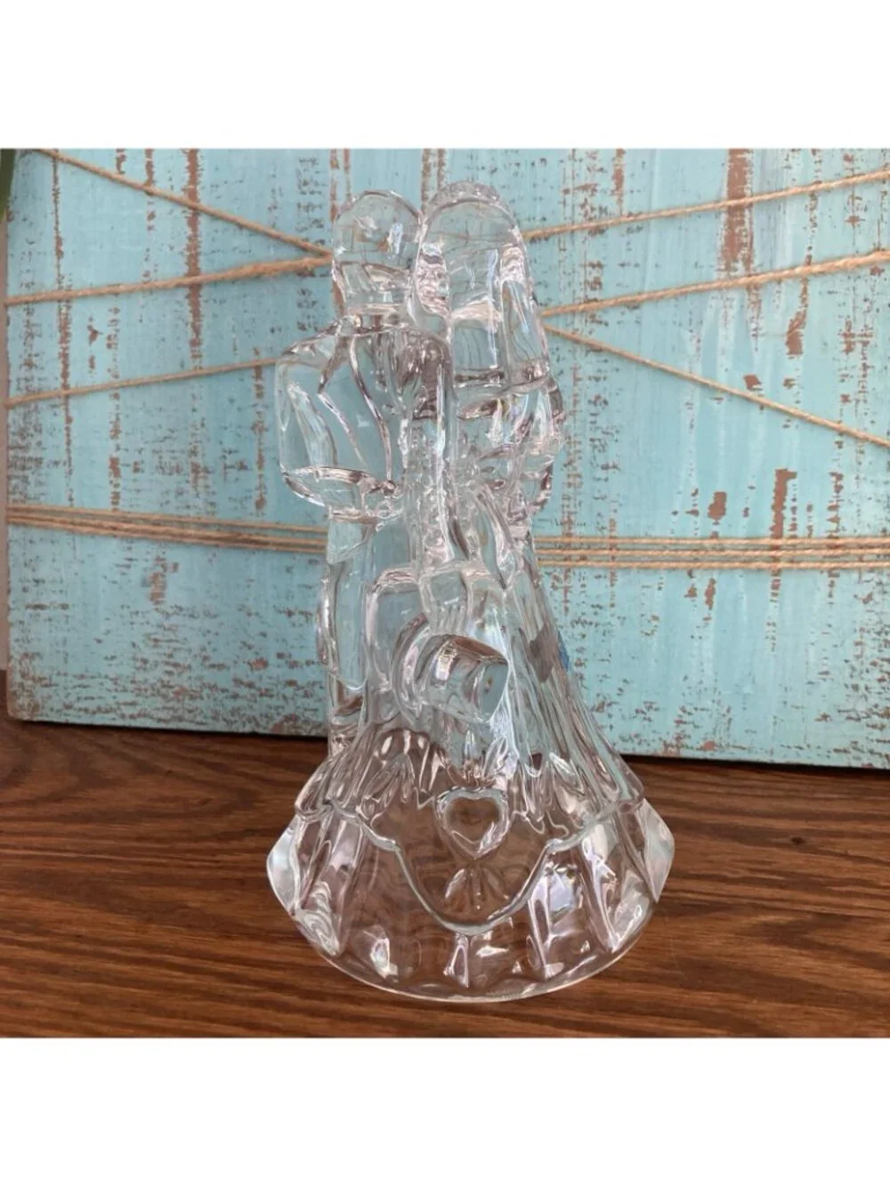 Waterford Crystal Bride and Groom Wedding Couple Figurine Cake Topper
